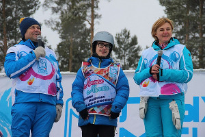 Сергей, Евгений и Наталья Белоголовцевы © Фото проекта «Лыжи мечты»