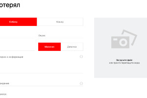 Скриншот формы для заполнения с сайта yandex.ru/petfinder © Юга.ру
