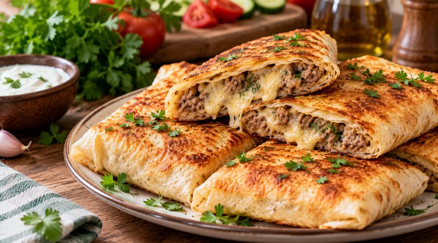 конвертики из лаваша &copy;&nbsp;Фото сгенерировано нейросетью chatgpt