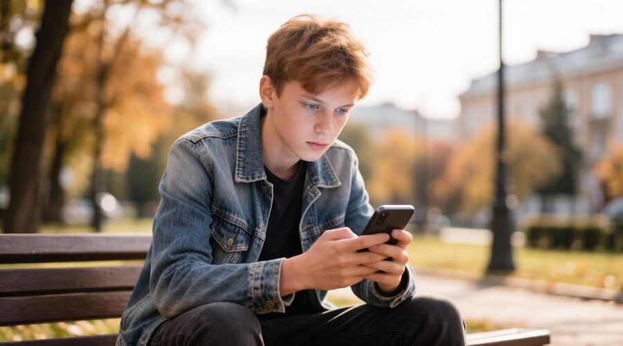 подросток-смартфон &copy;&nbsp;Сгенерировано с помощью нейросети Gigachat